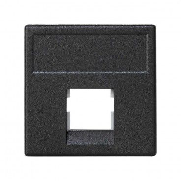 Placa K45 sin guardapolvo conector PANDUIT gris grafito SIMON K069/14