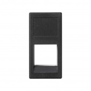 Placa K45 sin guardapolvo con 1 conector ortronics gris SIMON K281/14