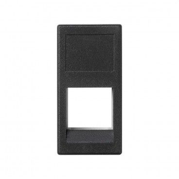 Placa K45 sin guardapolvo con 1 conector ortronics gris SIMON K281/14