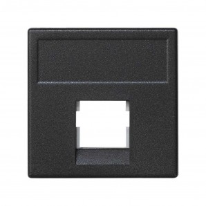 Placa K45 sin guardapolvo conector INFRA+ gris grafito SIMON K075/14