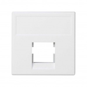 Placa K45 sin guardapolvo conector INFRA+ blanco nieve SIMON K075/9