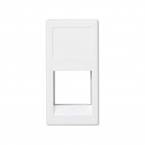 Placa K45 sin guardapolvo con 1 conector ortronics blanco SIMON K281/9