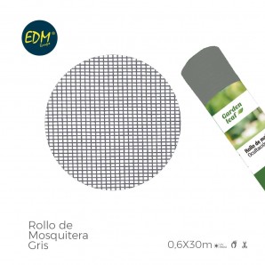 Rouleau mosquitera  gris 0,60x30mts