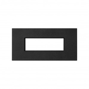 Placa K45 para 1 conector rápida macho-hembra 5 polos gris grafito SIMON K18W5/14