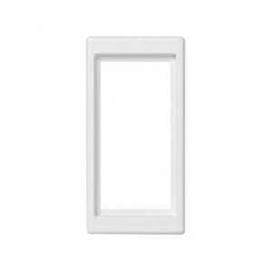 Placa K45 medio mecanismo conector hembra-macho 3 polos blanco nieve SIMON K121/9
