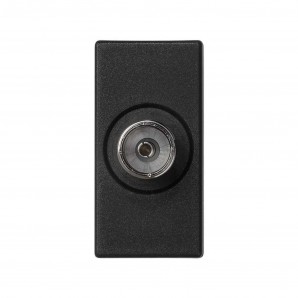 Placa K45 medio mecanismo con 1 toma TV gris grafito SIMON K102B/14