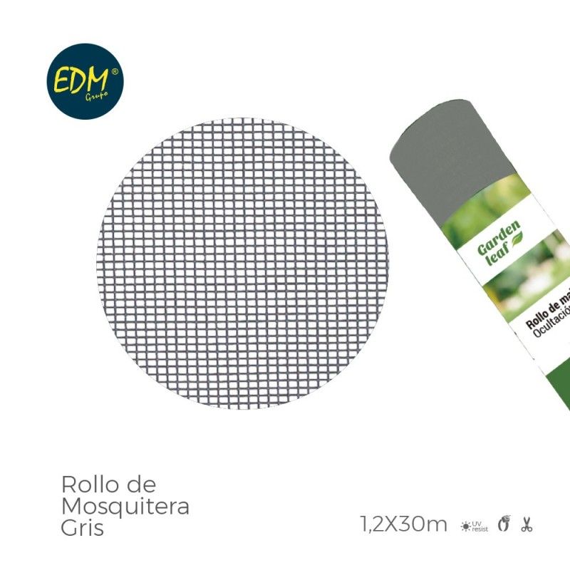Rolo mosquiteiro cinza 1,20x30m