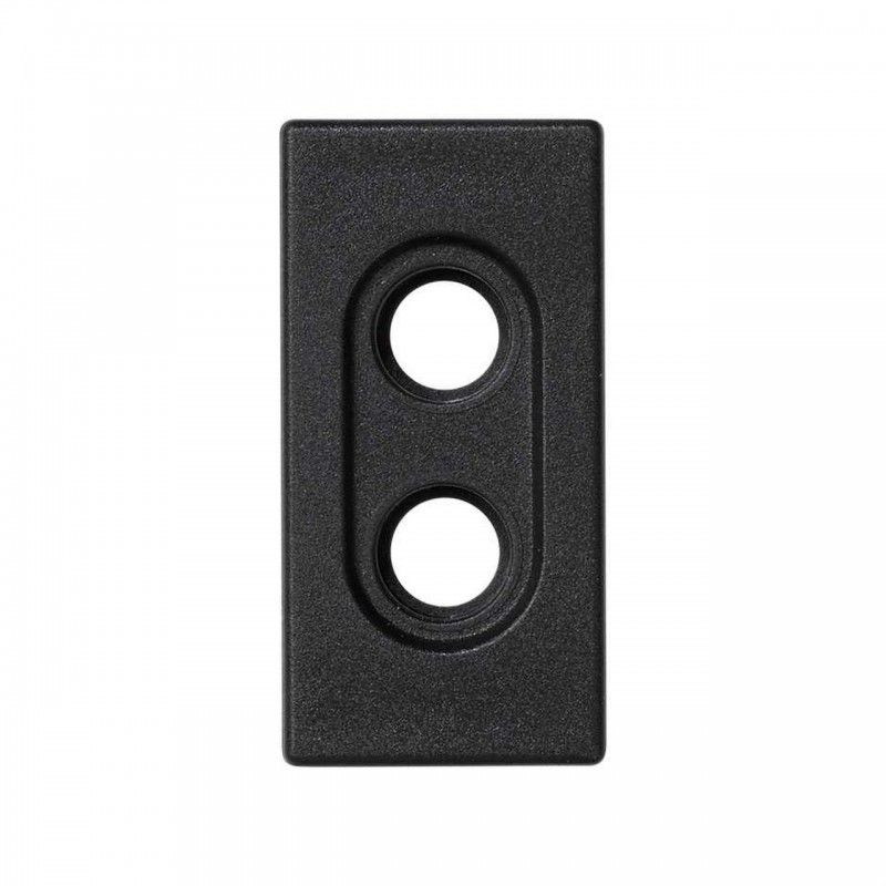 Placa K45 para 2 conectores RCA cinza grafite SIMON K101/14