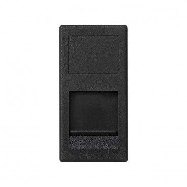 Placa K45 medio mecanismo plano ITT CANNON gris grafito SIMON KA65/14