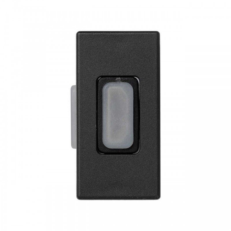 Placa meio mecanismo K45 com 1 conector HDMI fêmea-fêmea cinza grafite SIMON K129B/14