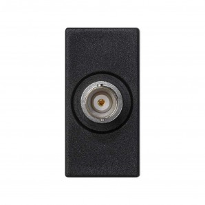 Placa K45 medio mecanismo con 1 conector BNC gris grafito SIMON K102D/14