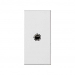 Placa de meio mecanismo K45 com 1 conector MINIJACK...