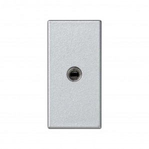 Placa K45 medio mecanismo con 1 conector MINIJACK aluminio SIMON K123B/8