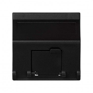 Placa K45 inclinada guardapolvo con 1 módulo MD gris grafito SIMON K80/14