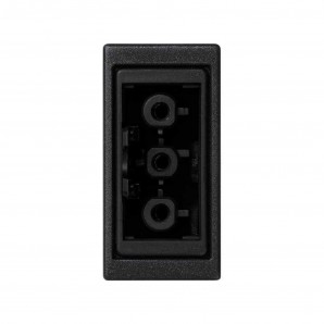 Placa K45 medio mecanismo con 1 conector hembra 3 polos gris grafito SIMON K121B/14