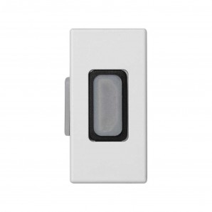 Placa K45 medio mecanismo con 1 conector HDMI hembra-hembra blanco nieve SIMON K129B/9
