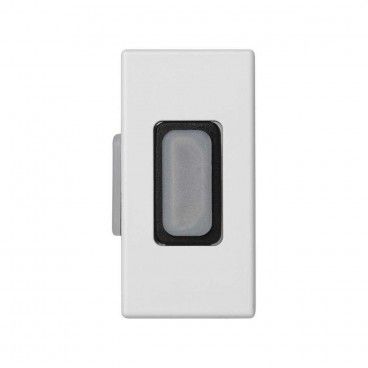 Placa K45 medio mecanismo con 1 conector HDMI hembra-hembra blanco nieve SIMON K129B/9