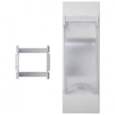 Placa K45 3 mecanismos para magnetotérmico diferencial DIN blanco nieve SIMON KF03/9