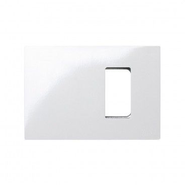 Placa americana Simon 27 Play con 1 módulo estrecho caja universal blanco SIMON 2702611-030