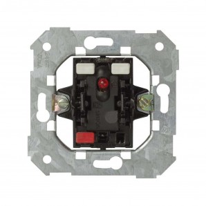 Mecanismo pulsador Simon 75 4V con led verde SIMON 75553-39