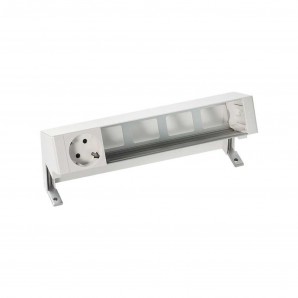 Kit de mesa personalizável com 1 base de tomada Schuko e...