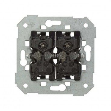 Interruptor duplo 10A Simon 75 com luz azul SIMON 7502394-039