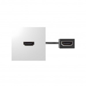 Conector HDMI tipo A fêmea-fêmea com mangueira e placa...