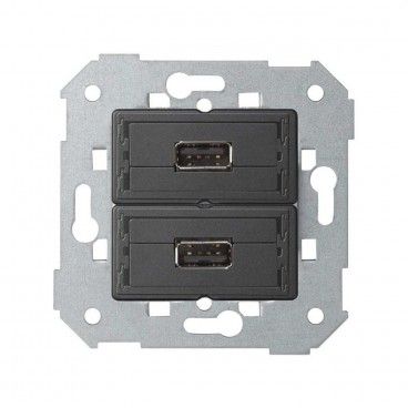Conector 2xUSB 2.0 Simon 75 tipo-A fêmea SIMON 7501090-039