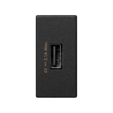 Cargador K45 USB 1 módulo de 2,1A grafito SIMON K126D/14