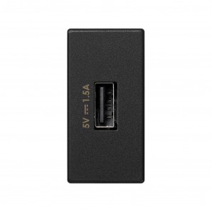 Cargador K45 USB 1/2 módulo de 1,5A grafito SIMON K126C/14
