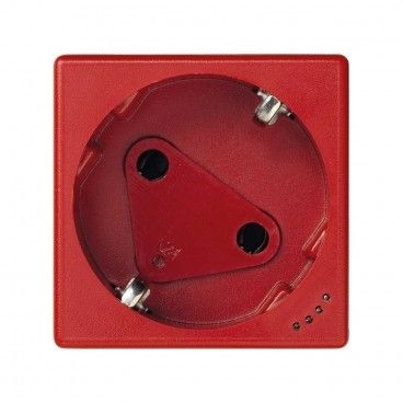 Base schuko embornamiento tornillo seguridad rojo SIMON KLS01/6