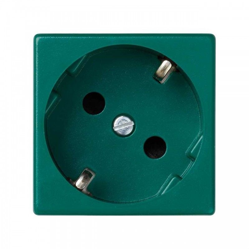 Base schuko embornamiento rápido protección verde SIMON K11/27