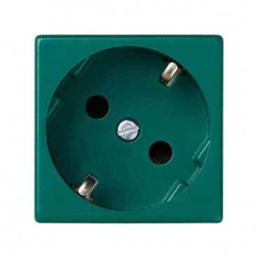 Base schuko embornamiento rápido protección verde SIMON K11/27