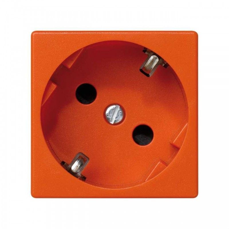 Parafuso terminal base Schuko proteção laranja SIMON K01/7