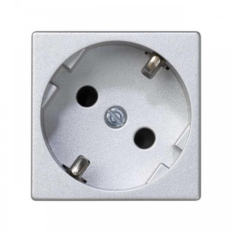 Base schuko embornamiento rápido protección aluminio SIMON K11/8
