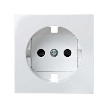 Tapa base de enchufe 2P+TT BLANCO Simon 28 28041-60