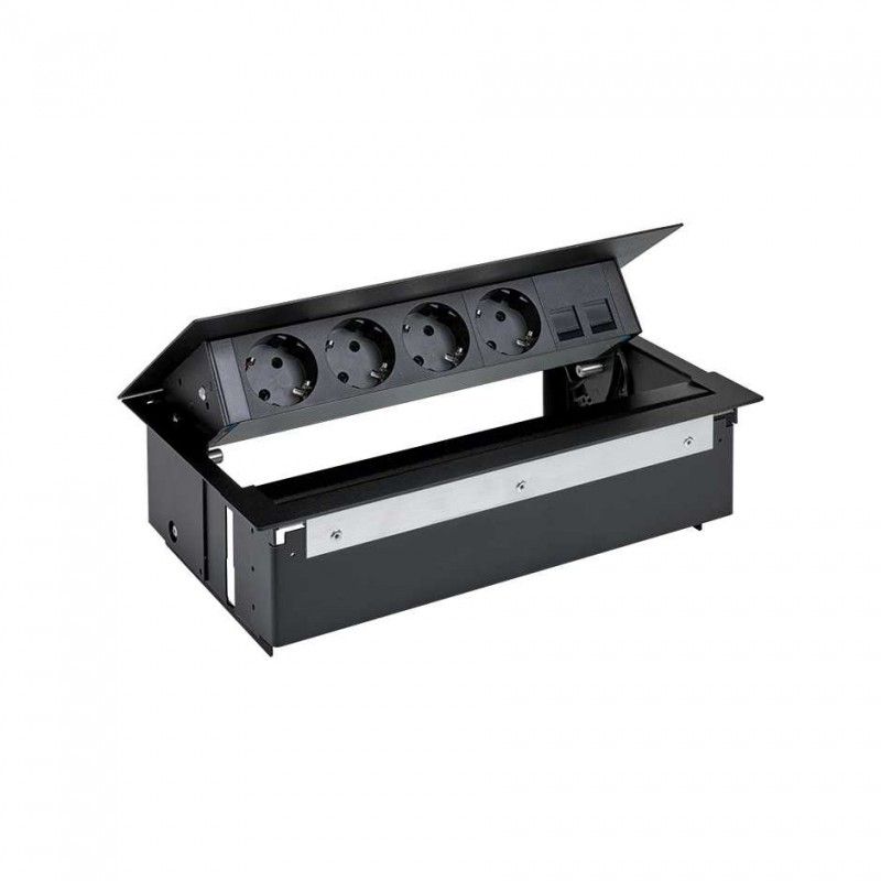 Kit interior de mesa completo preto 4 placa...
