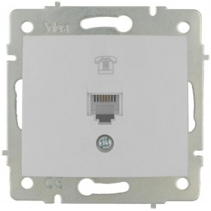 Toma teléfono RJ11 Serie Europa 83x81 blanco SOLERA ERP84