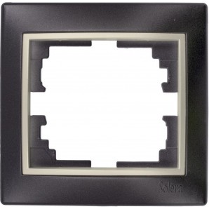Marco 1 elemento 83x81x10 negro SOLERA ERP71NU