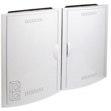 Conjunto para ICT 2 registros con 2 bases puerta+marco blanco SOLERA 5504/2B