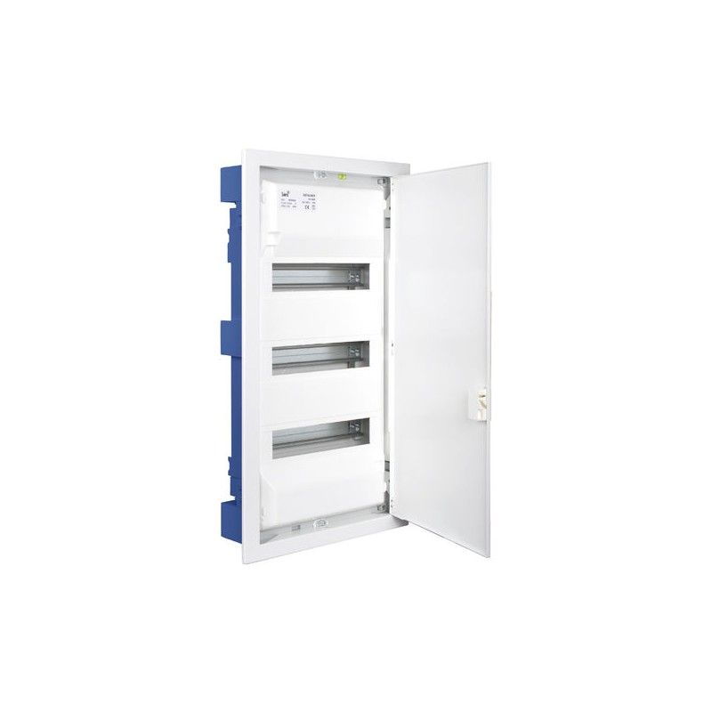 Scatola di distribuzione da inserire in una partizione cava di 42 elementi telaio metallico 362x643x88mm e porta in SOLERA MP42 