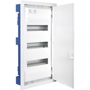 Scatola di distribuzione da inserire in una partizione cava di 42 elementi telaio metallico 362x643x88mm e porta in SOLERA MP42 