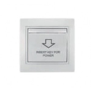 Card switch 83x81 screw terminal connection white SOLERA ERP01TU