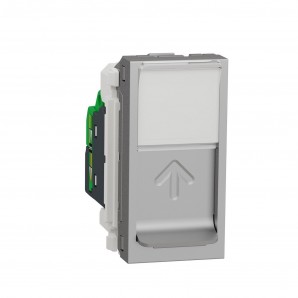 Tomada RJ45 categoria 6 UTP 1 módulo de alumínio SCHNEIDER NU341430