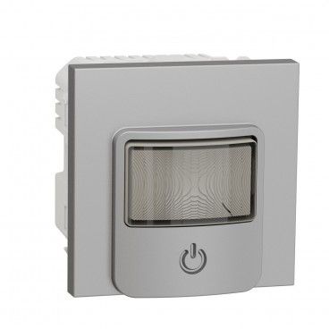 Sensor de movimiento con interruptor 10A aluminio SCHNEIDER NU352630
