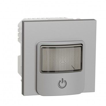 Sensor de movimiento con LED pulsador universal aluminio SCHNEIDER NU352730