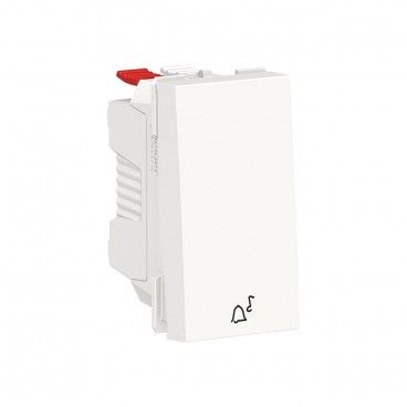 Pulsador 1 modulo símbolo timbre polar SCHNEIDER NU310618C