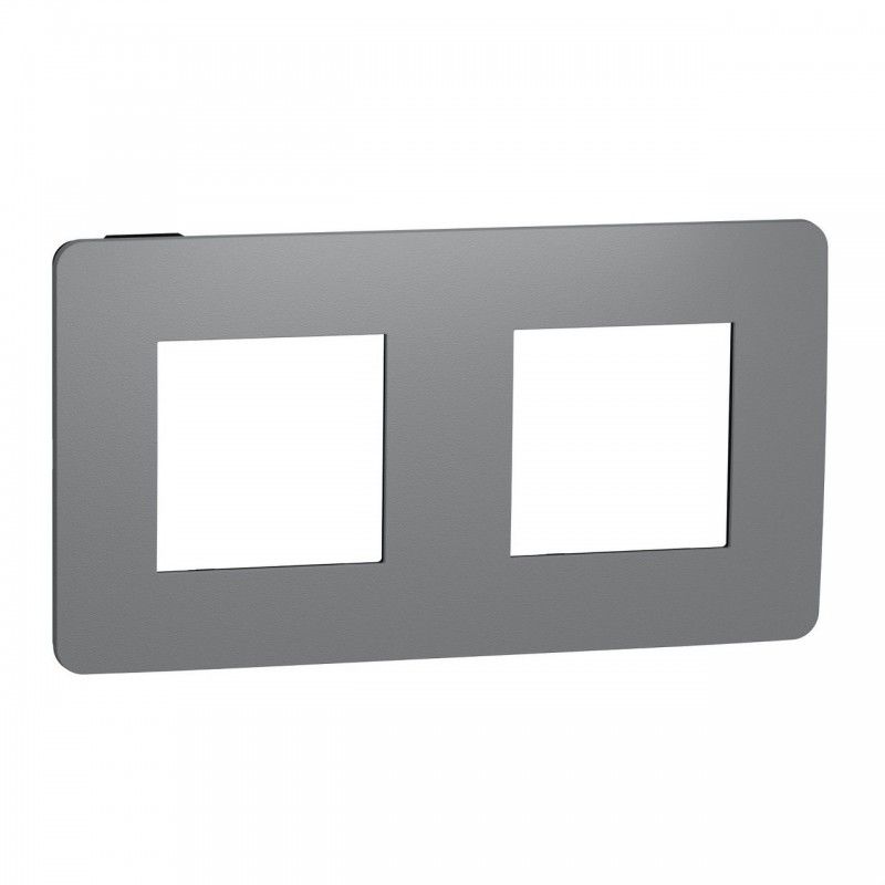 Moldura 2 elementos STUDIO cinza preto SCHNEIDER NU280422