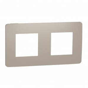 Moldura 2 elementos STUDIO vison branco SCHNEIDER NU280426