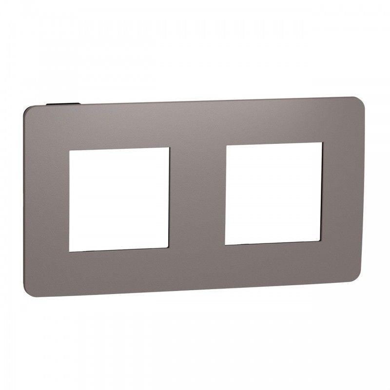 Moldura 2 elementos STUDIO cacau preto SCHNEIDER NU280417